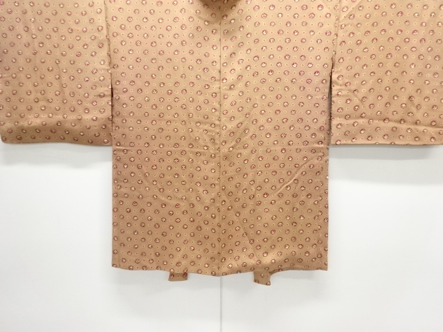 JAPANESE KIMONO / ANTIQUE HAORI / SILK / KINSHA / FLOWER